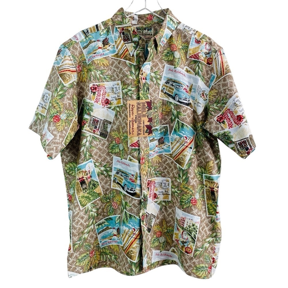 Reyn Spooner Mele Kalikimaka Christmas Hawaiian Aloha Button Up Shirt Size XL